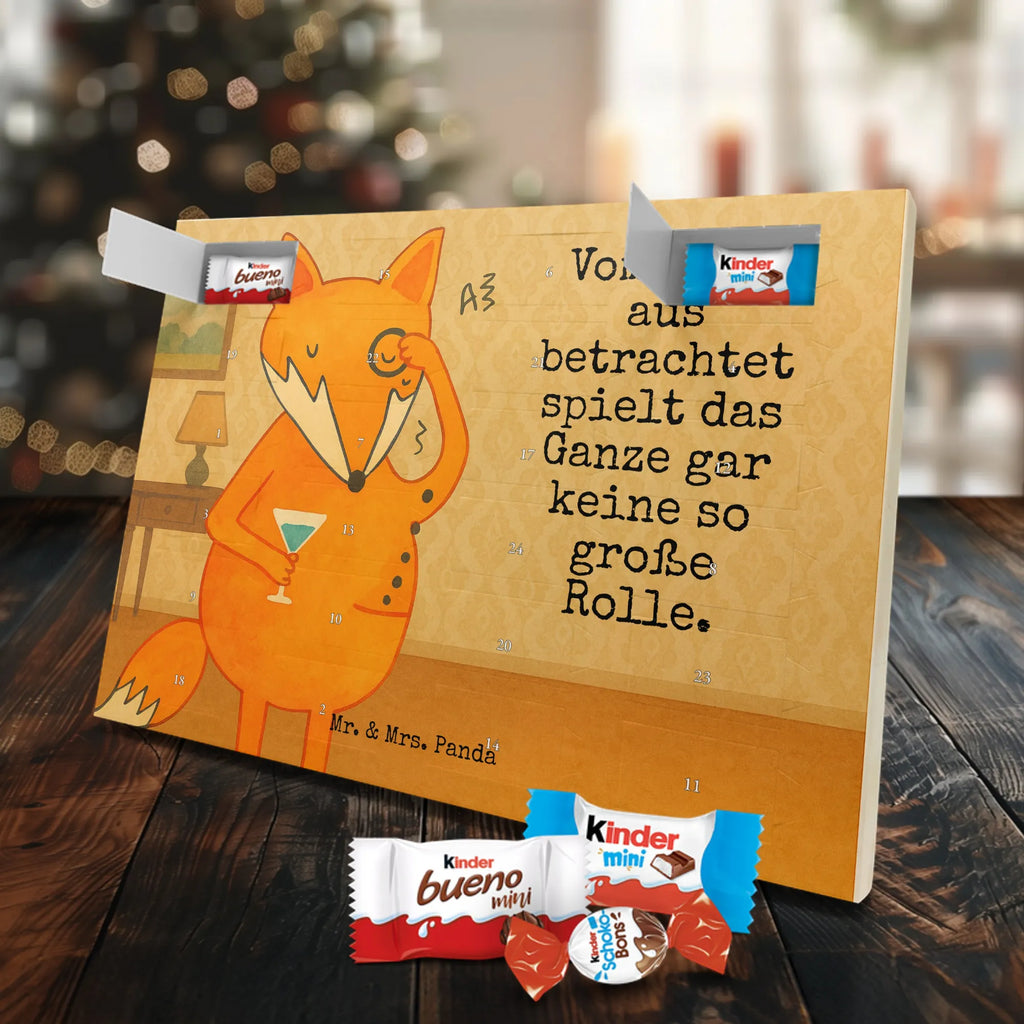 Chocolate advent calendar Fox lord Design animal lover, foxes, forest wildlife, clever as a fox, words of consolation, motivation saying, problem solving, saying funny, lovesickness gift