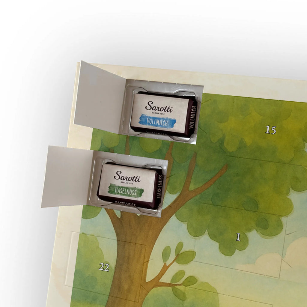 Chocolate advent calendar giraffe Satisfied Design Africa, Adventure