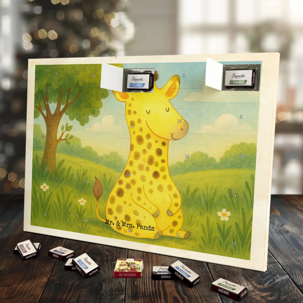 Chocolate advent calendar giraffe Satisfied Design Africa, Adventure
