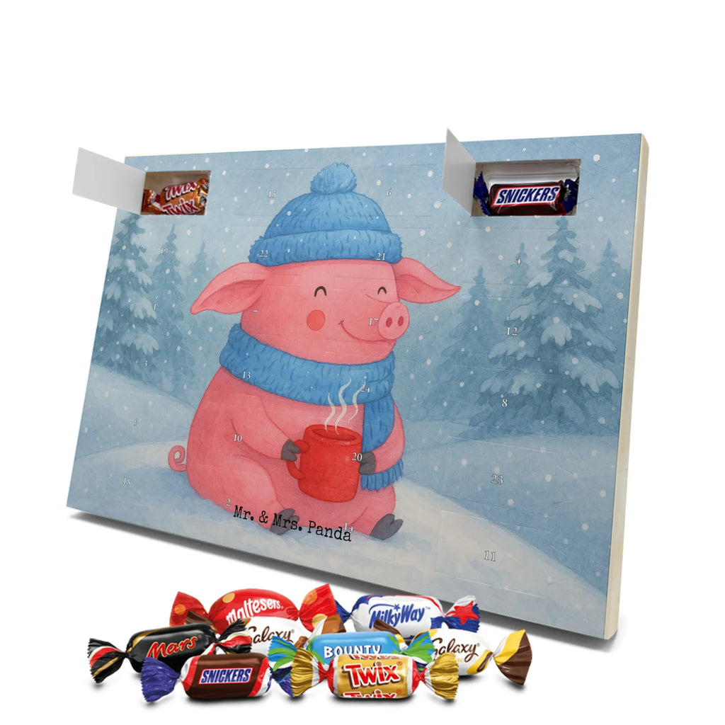 Chocolate advent calendar Pig Mulled wine Design Christmas time, snow, mulled wine, mulled pig, Christmas market, punch