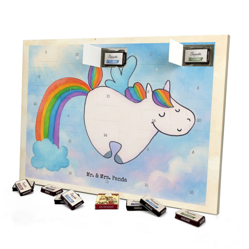 Chocolate advent calendar unicorn Pegasus Design saying fun, growing up, pegasus, playing, unicorn love, reality, rainbow