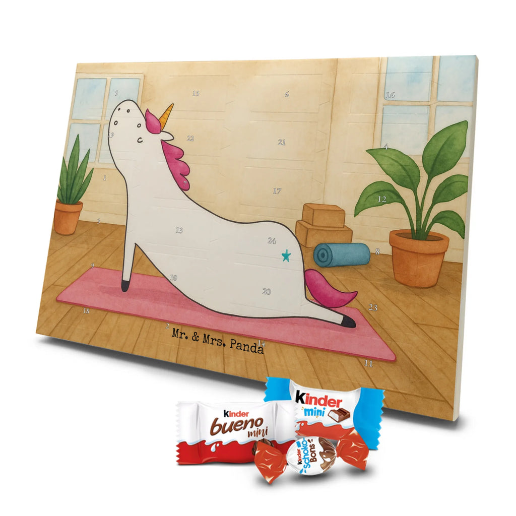 Chocolate advent calendar unicorn yoga Design gift, present, mindfulness, sports, sweet, relaxation