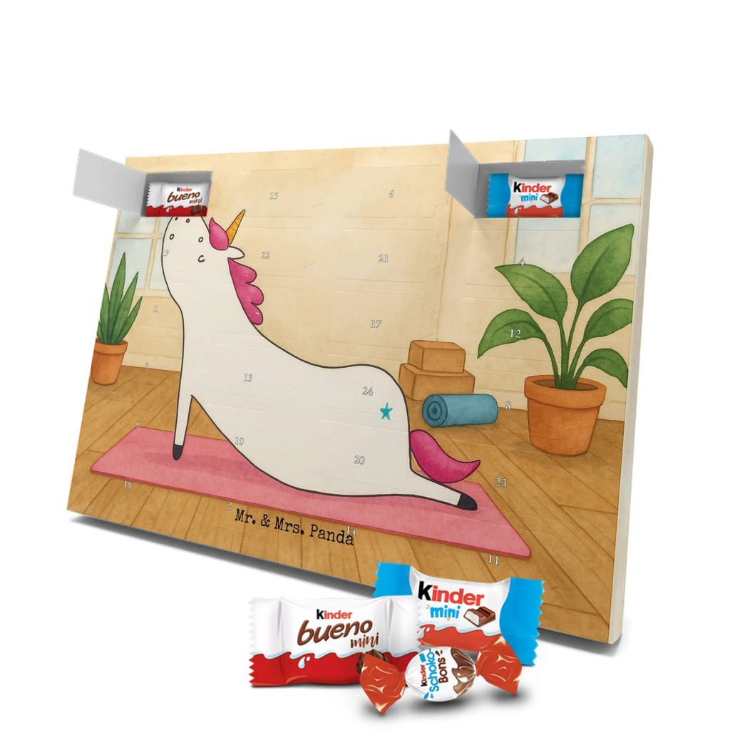 Chocolate advent calendar unicorn yoga Design gift, present, mindfulness, sports, sweet, relaxation