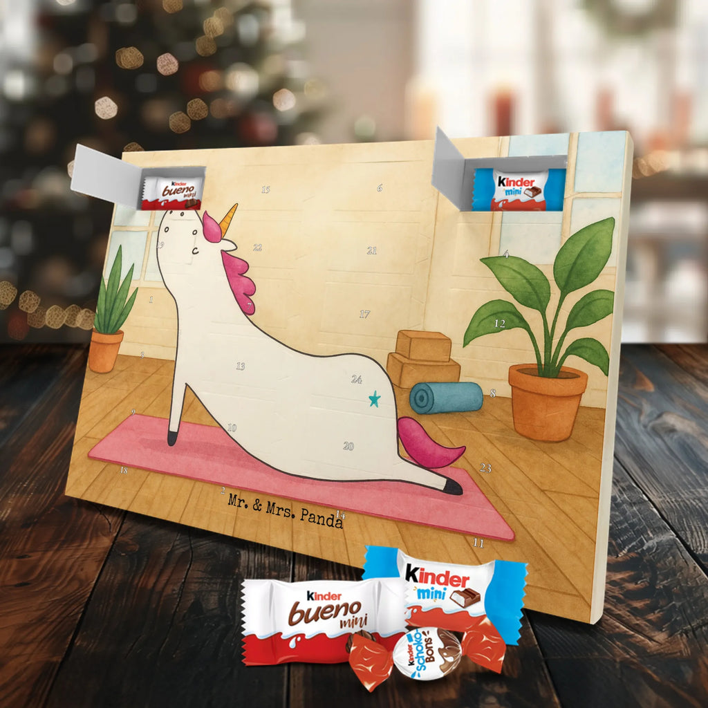 Chocolate advent calendar unicorn yoga Design gift, present, mindfulness, sports, sweet, relaxation