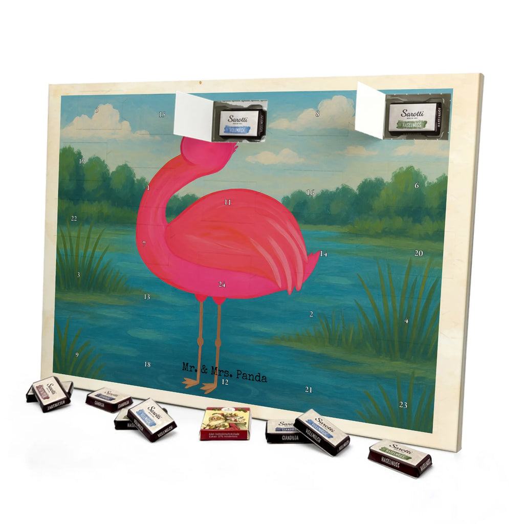 Chocolate advent calendar flamingo Proud Design children, gifts, gift idea, funny sayings, pink bird, bird of paradise, red, flamingo decoration, gift pink, adults, flamingo fans, vacation, unusual gifts in pink, pink gifts, girls gifts, small gifts, Caribbean feeling, self-love, proud, friend, best friend, joy, self-acceptance, daughter