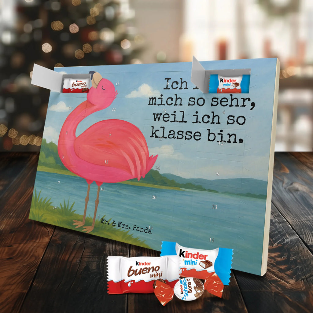 Chocolate advent calendar flamingo Proud Design children, gifts, gift idea, funny sayings, pink bird, bird of paradise, red, flamingo decoration, gift pink, adults, flamingo fans, vacation, unusual gifts in pink, pink gifts, girls gifts, small gifts, Caribbean feeling, self-love, proud, friend, best friend, joy, self-acceptance, daughter
