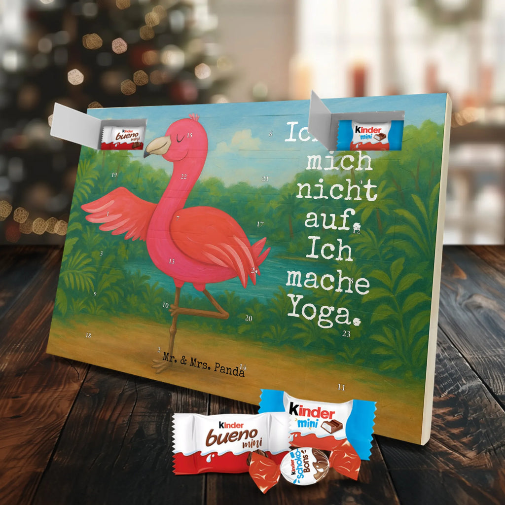 Chocolate advent calendar flamingo yoga Design children, gifts, gift idea, funny sayings, pink bird, bird of paradise, red, flamingo decoration, gift pink, adults, flamingo fans, vacation, unusual gifts in pink, pink gifts, girls gifts, small gifts, Caribbean feeling, relaxation, mindfulness, yoga exercise, bird, agitation, deep relaxation, anger
