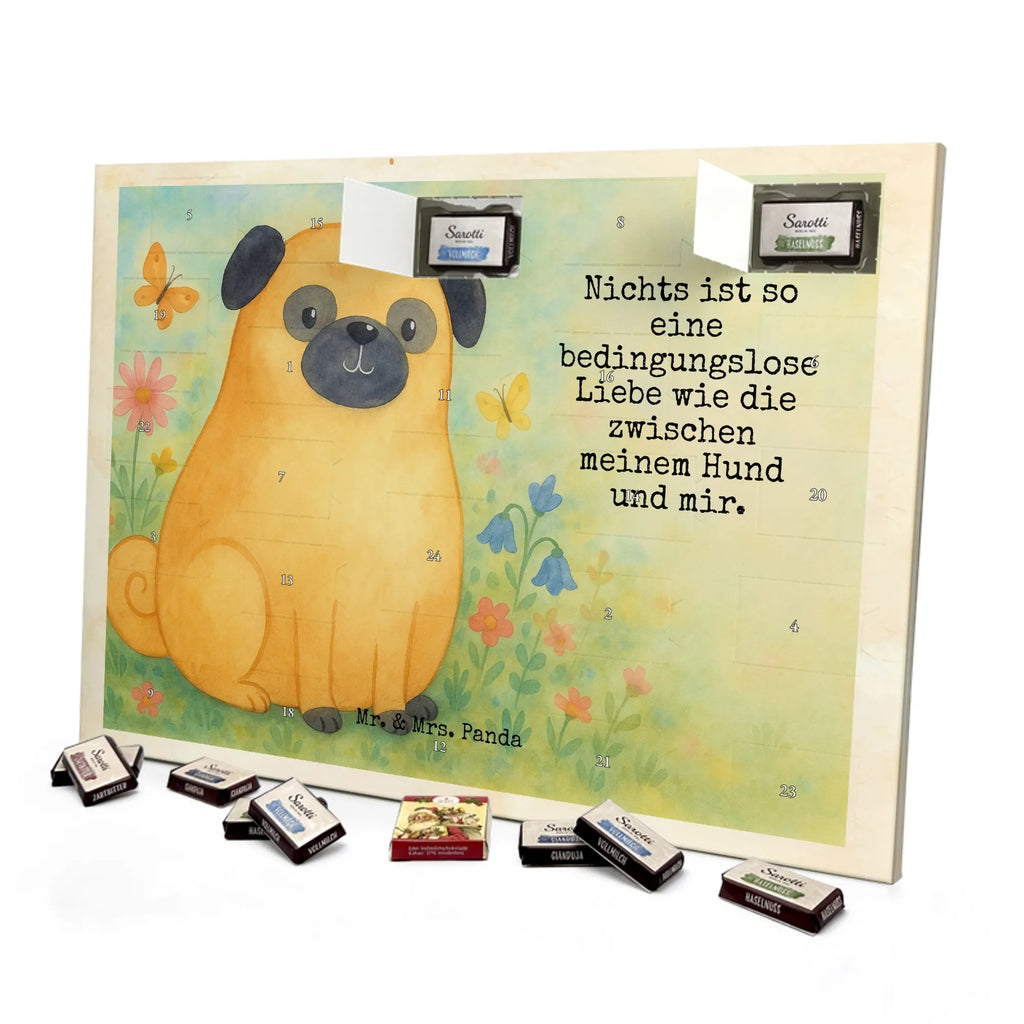 Chocolate advent calendar Pug Design dog breed, mutt, hound, woof, dog mama, love dogs, love for dogs, dog decorative items, bag with dog print, funny gifts for dog owners, what do you give a dog lover, Christmas gifts for dogs, gifts for dogs, dog sayings, dog love, Pug