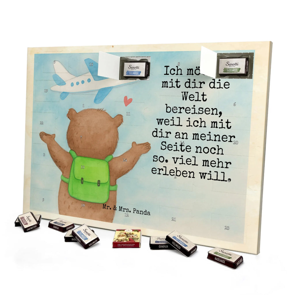 Chocolate advent calendar bear Airplane Design Loving, Two, Together, Marriage, Proposal of marriage, Love gift, gift for her, gift for him, anniversary gift, Valentine&#39;s Day Gift for Women Love Gift Anniversary Wedding Anniversary Party Favor Gift for Girlfriend Gift for Partner Boyfriend Gift Token of Love for Men for Husband