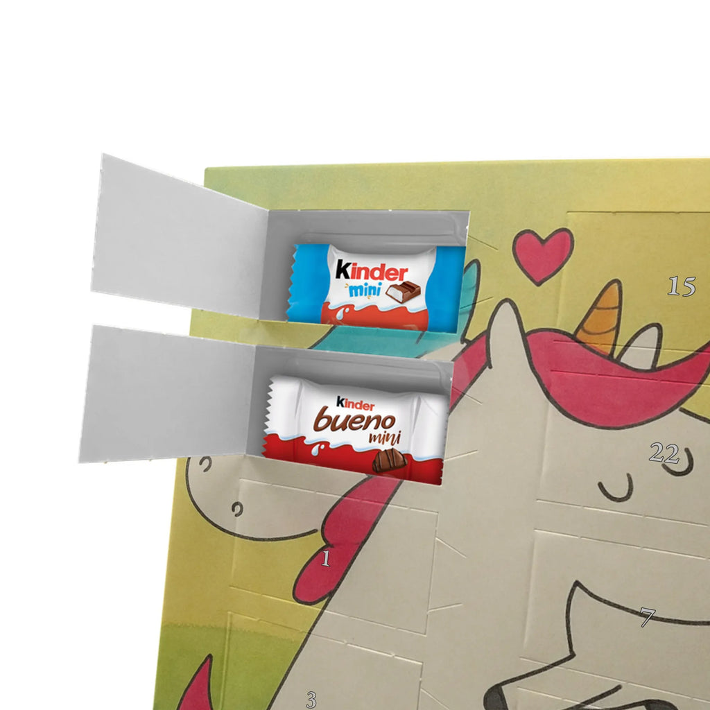 Chocolate advent calendar unicorn communication Design present, marriage, gift, witty, saying, valentine's day, Thank you