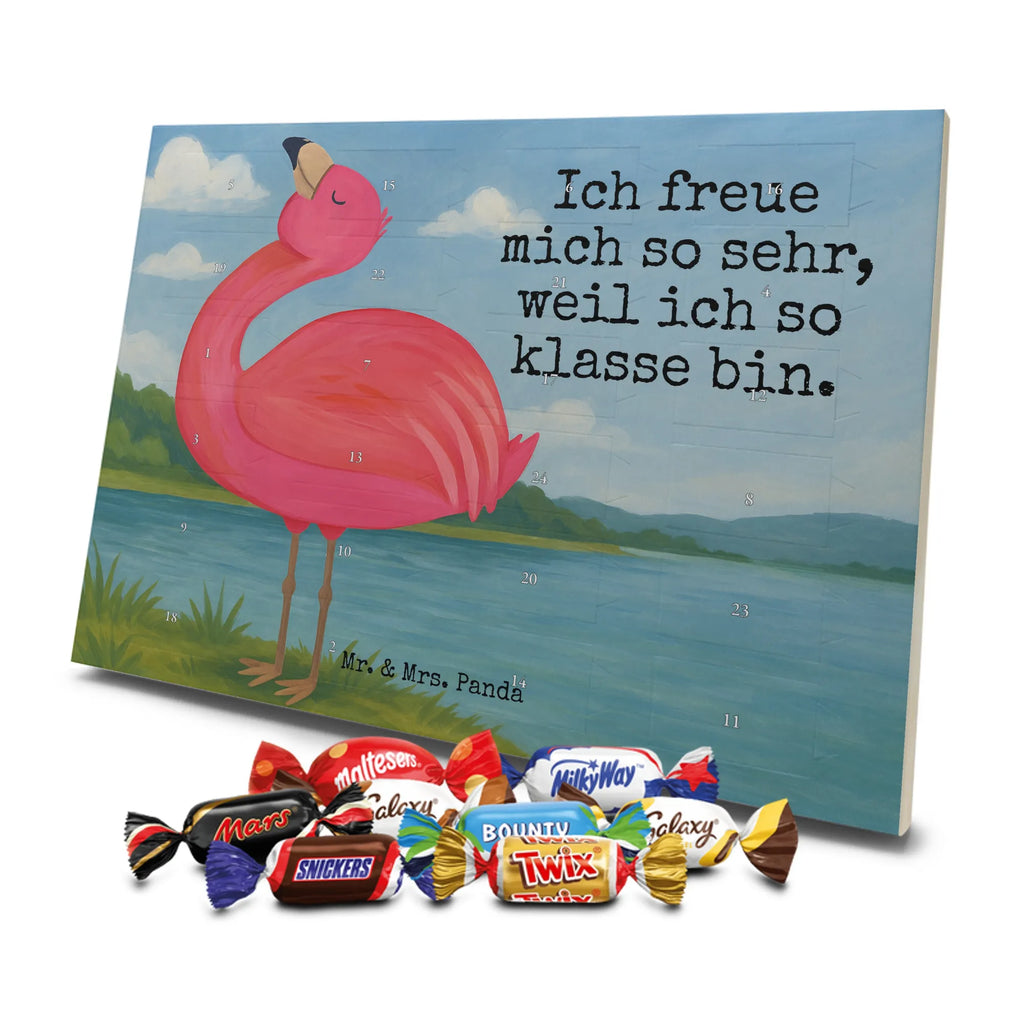 Chocolate advent calendar flamingo Proud Design children, gifts, gift idea, funny sayings, pink bird, bird of paradise, red, flamingo decoration, gift pink, adults, flamingo fans, vacation, unusual gifts in pink, pink gifts, girls gifts, small gifts, Caribbean feeling, self-love, proud, friend, best friend, joy, self-acceptance, daughter