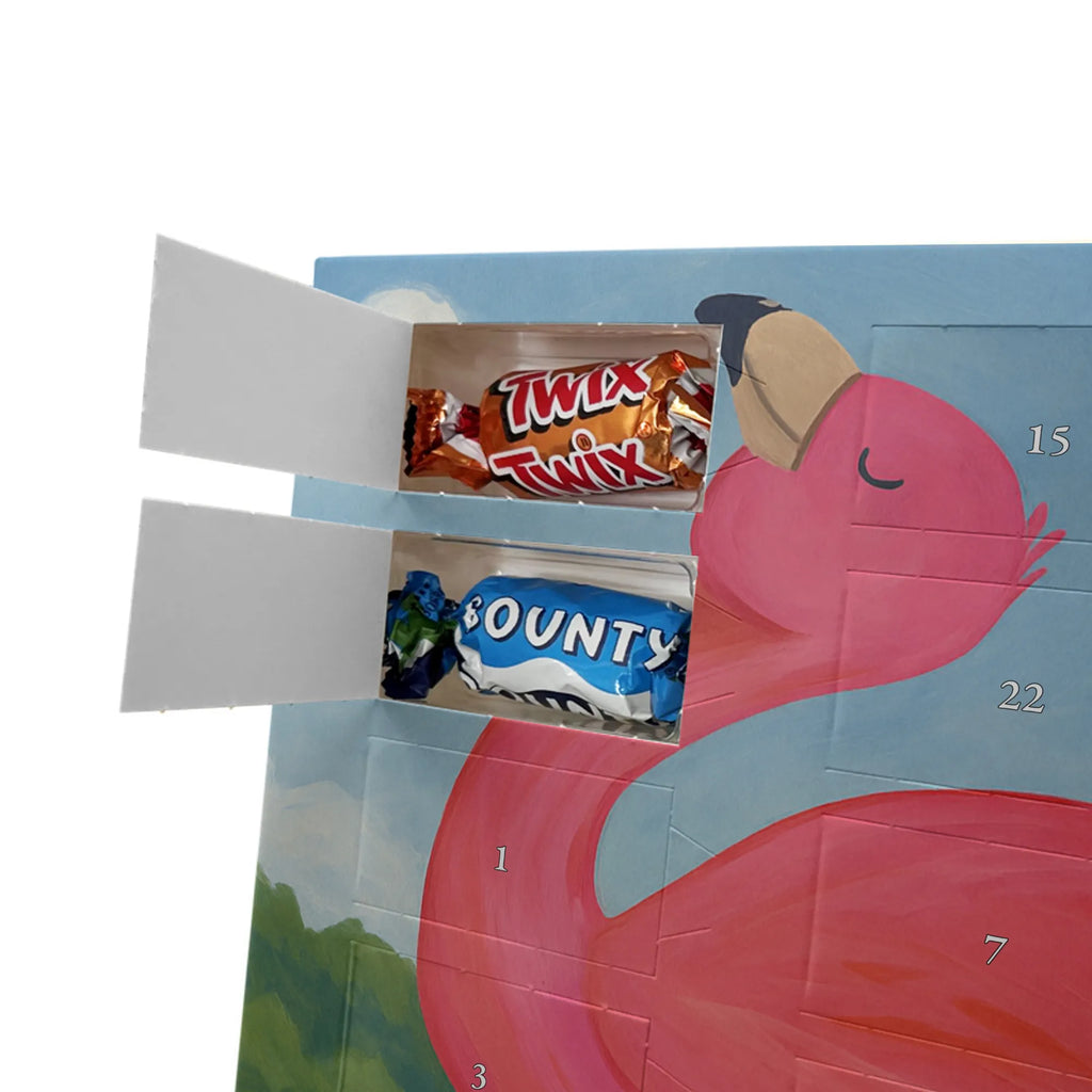 Chocolate advent calendar flamingo Proud Design children, gifts, gift idea, funny sayings, pink bird, bird of paradise, red, flamingo decoration, gift pink, adults, flamingo fans, vacation, unusual gifts in pink, pink gifts, girls gifts, small gifts, Caribbean feeling, self-love, proud, friend, best friend, joy, self-acceptance, daughter