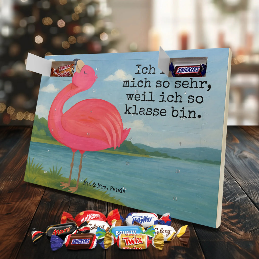 Chocolate advent calendar flamingo Proud Design children, gifts, gift idea, funny sayings, pink bird, bird of paradise, red, flamingo decoration, gift pink, adults, flamingo fans, vacation, unusual gifts in pink, pink gifts, girls gifts, small gifts, Caribbean feeling, self-love, proud, friend, best friend, joy, self-acceptance, daughter