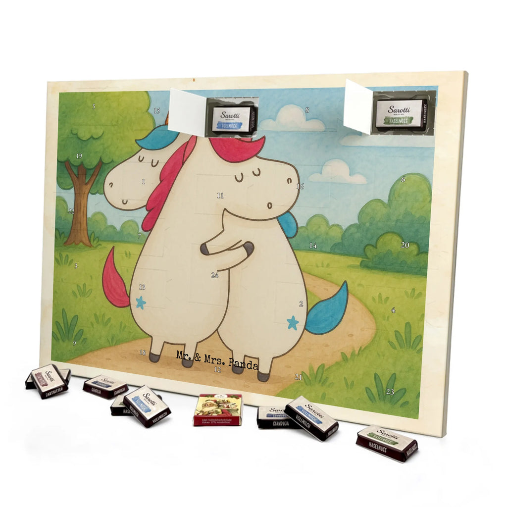 Chocolate advent calendar unicorn communication Design present, marriage, gift, witty, saying, valentine's day, Thank you