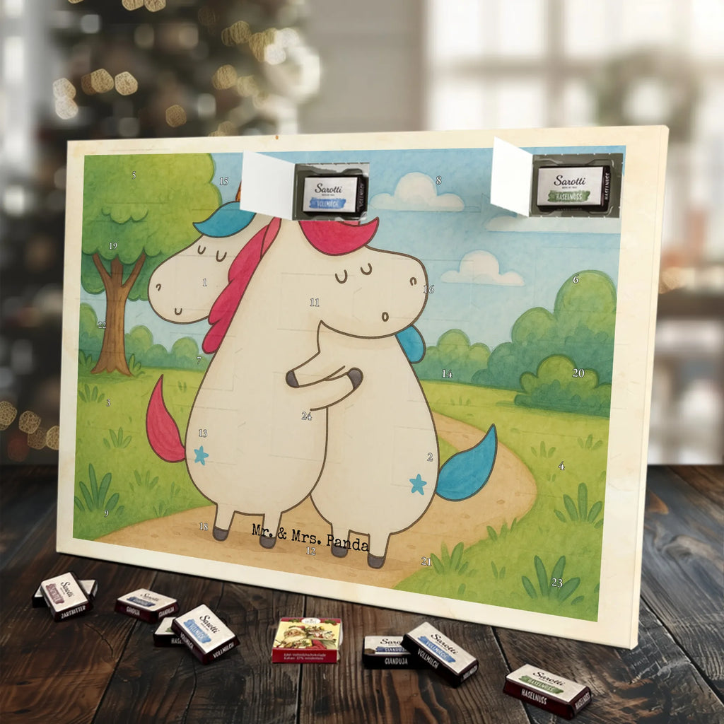 Chocolate advent calendar unicorn communication Design present, marriage, gift, witty, saying, valentine's day, Thank you
