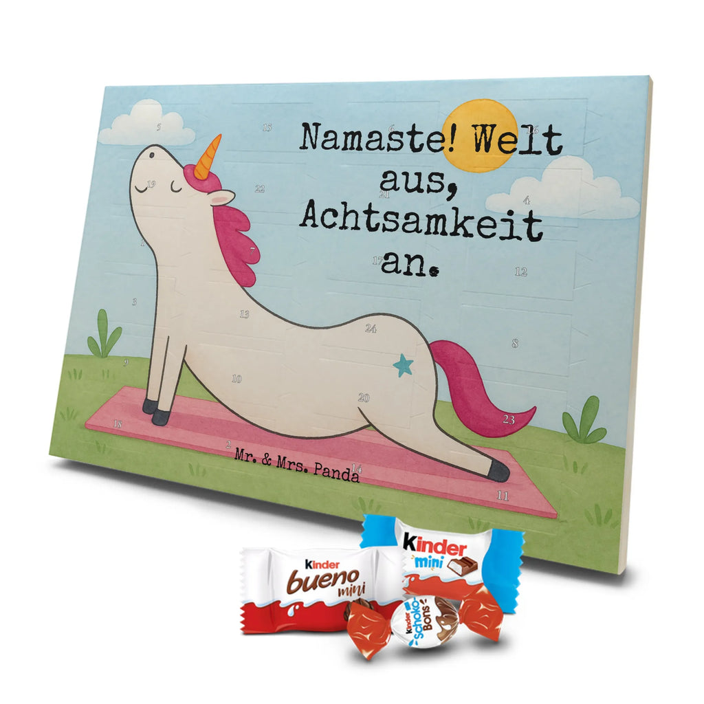 Chocolate advent calendar unicorn yoga Design gift, present, mindfulness, sports, sweet, relaxation