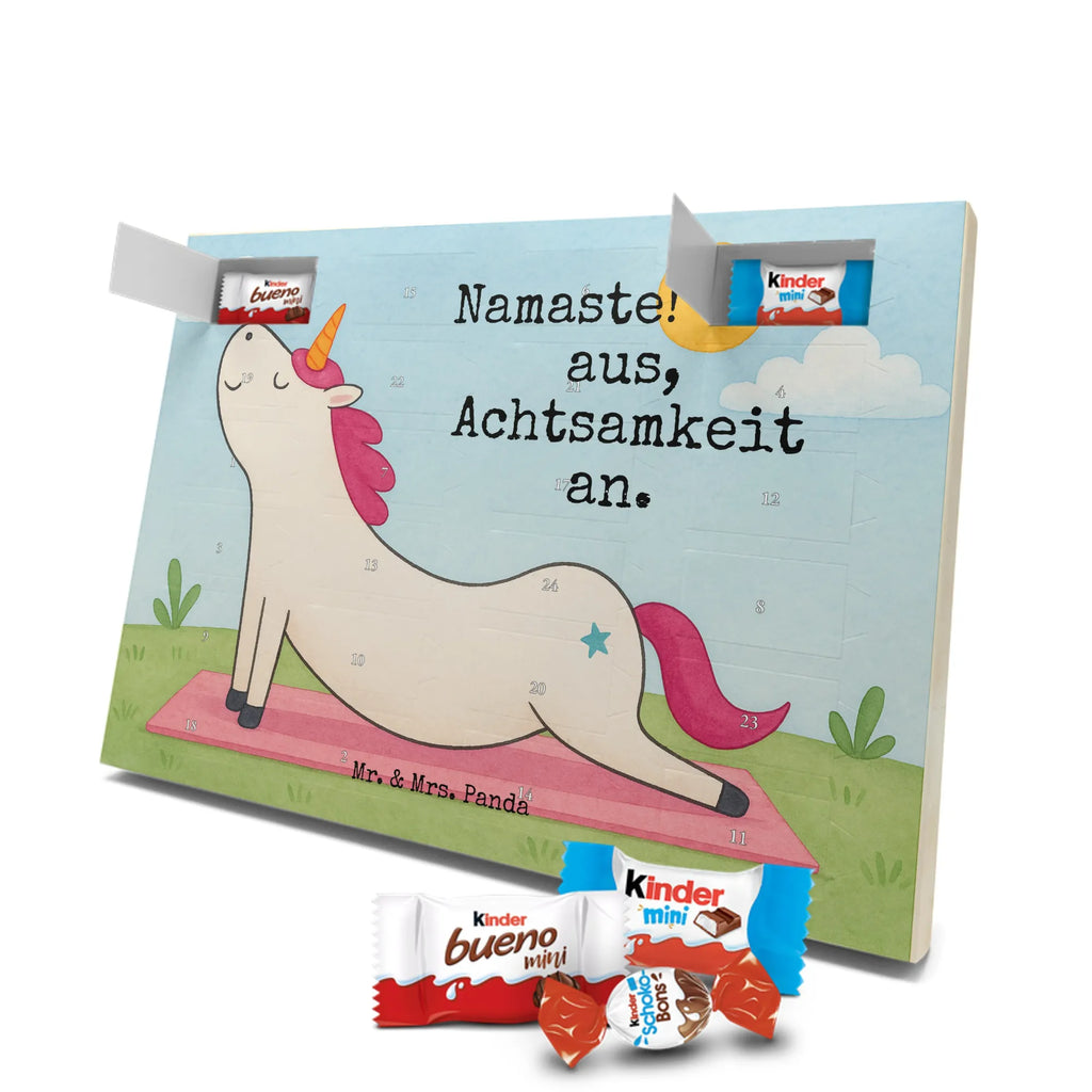 Chocolate advent calendar unicorn yoga Design gift, present, mindfulness, sports, sweet, relaxation