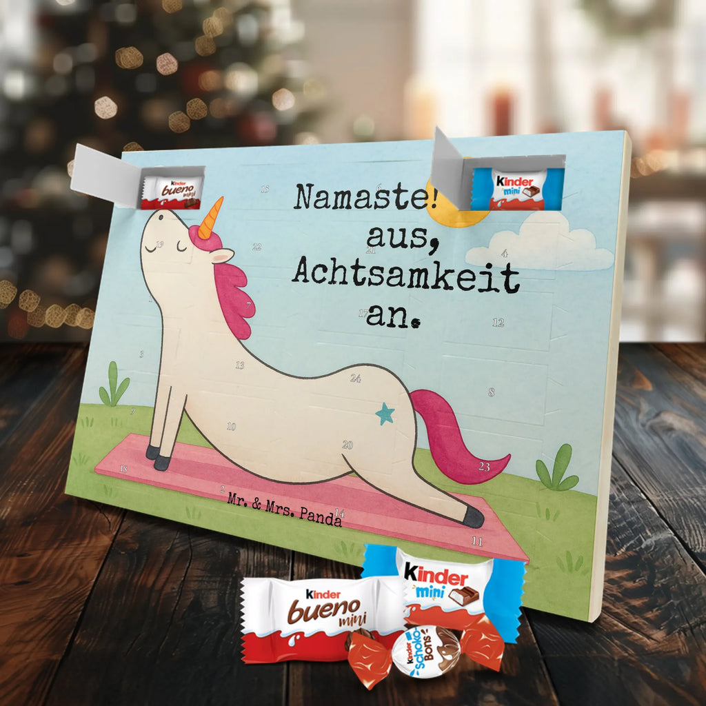 Chocolate advent calendar unicorn yoga Design gift, present, mindfulness, sports, sweet, relaxation