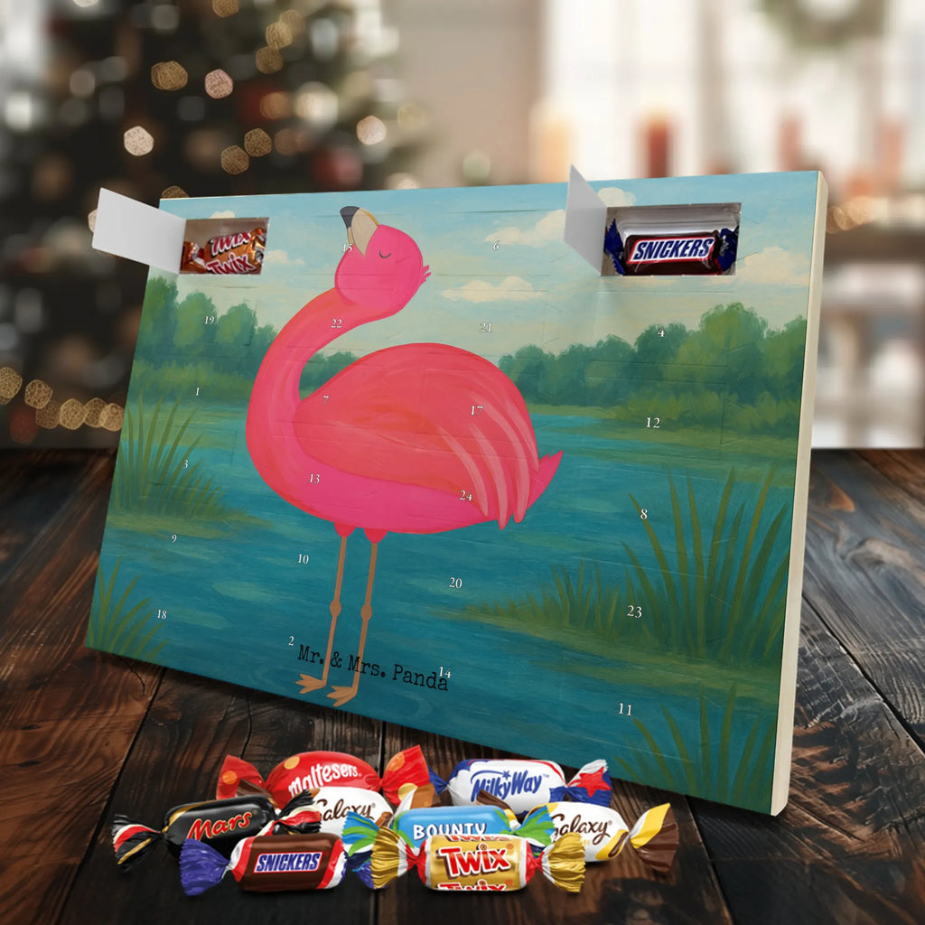 Chocolate advent calendar flamingo Proud Design children, gifts, gift idea, funny sayings, pink bird, bird of paradise, red, flamingo decoration, gift pink, adults, flamingo fans, vacation, unusual gifts in pink, pink gifts, girls gifts, small gifts, Caribbean feeling, self-love, proud, friend, best friend, joy, self-acceptance, daughter