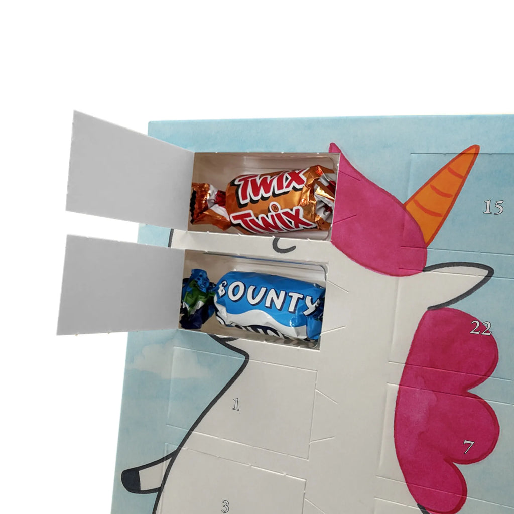 Chocolate advent calendar unicorn Suitcase Design adventure, suitcase, travel, holiday present, luggage, traveler gift