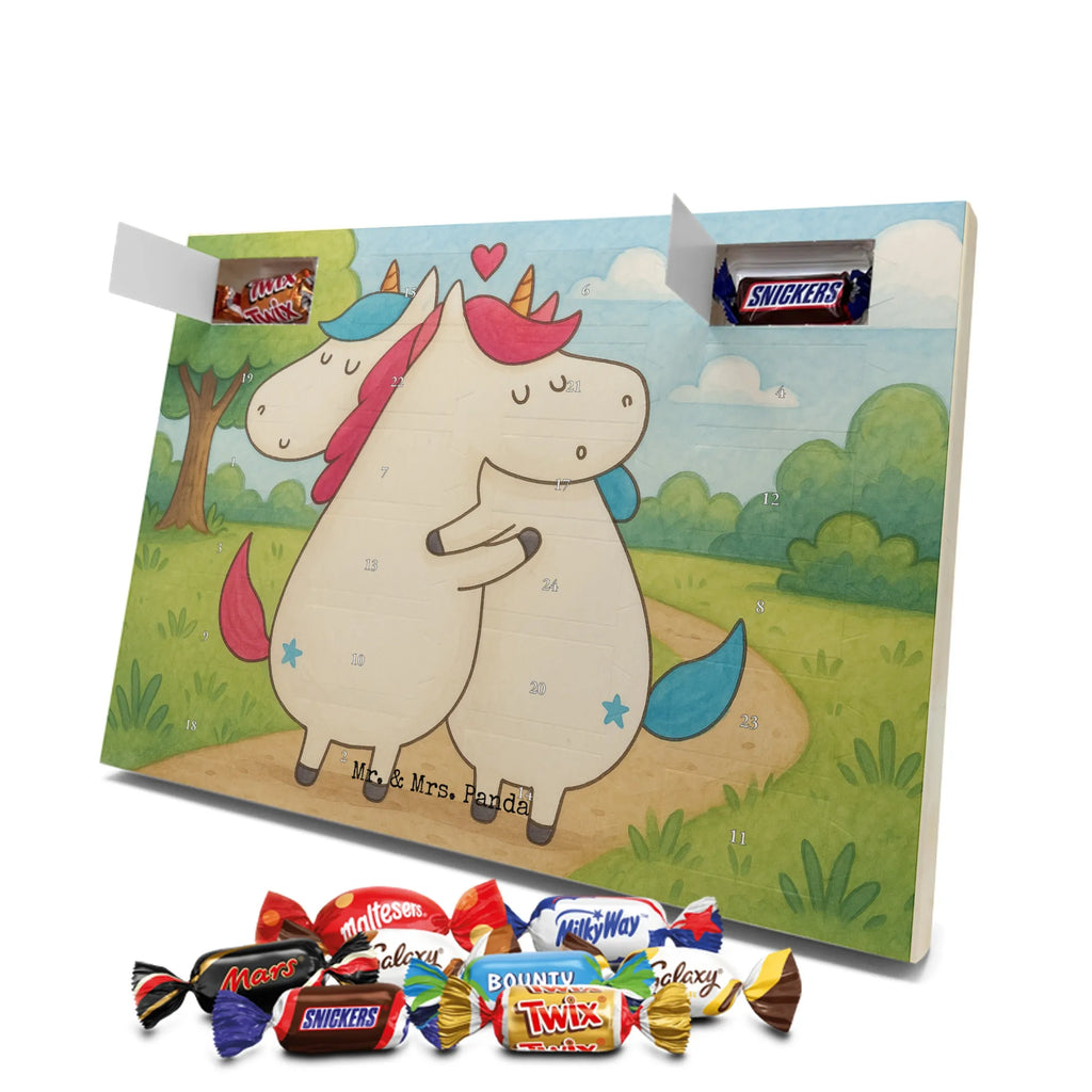 Chocolate advent calendar unicorn communication Design present, marriage, gift, witty, saying, valentine's day, Thank you