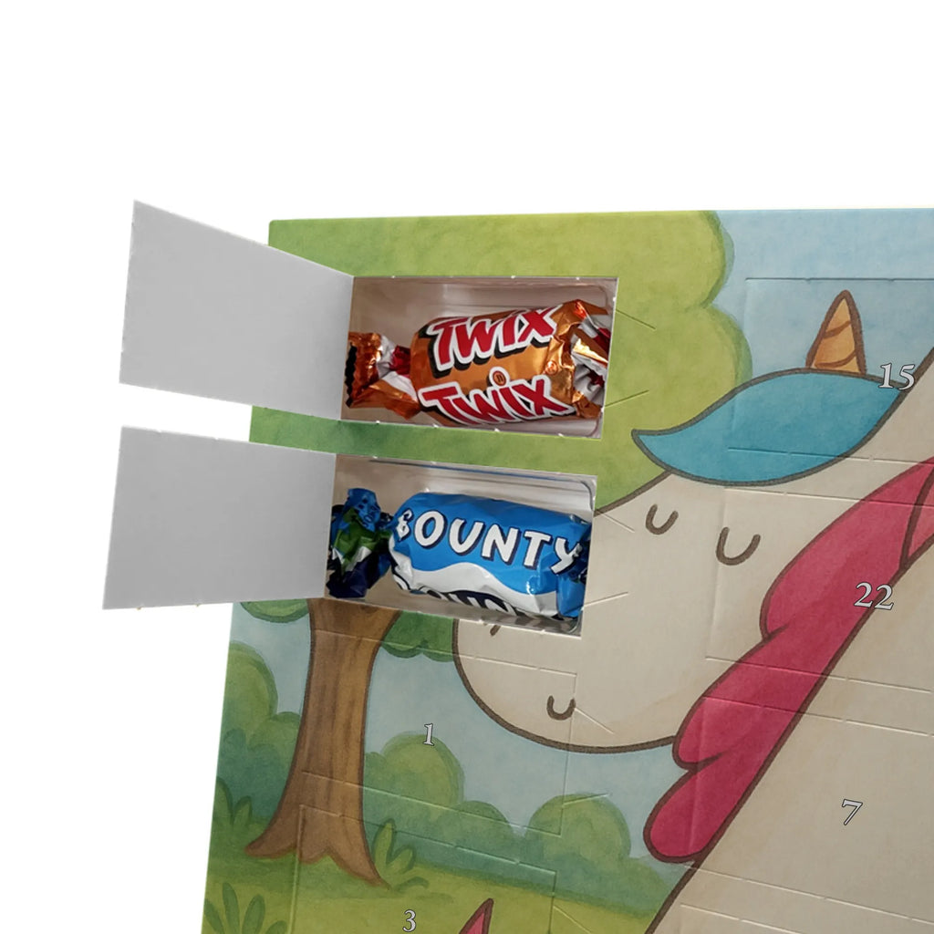 Chocolate advent calendar unicorn communication Design present, marriage, gift, witty, saying, valentine's day, Thank you