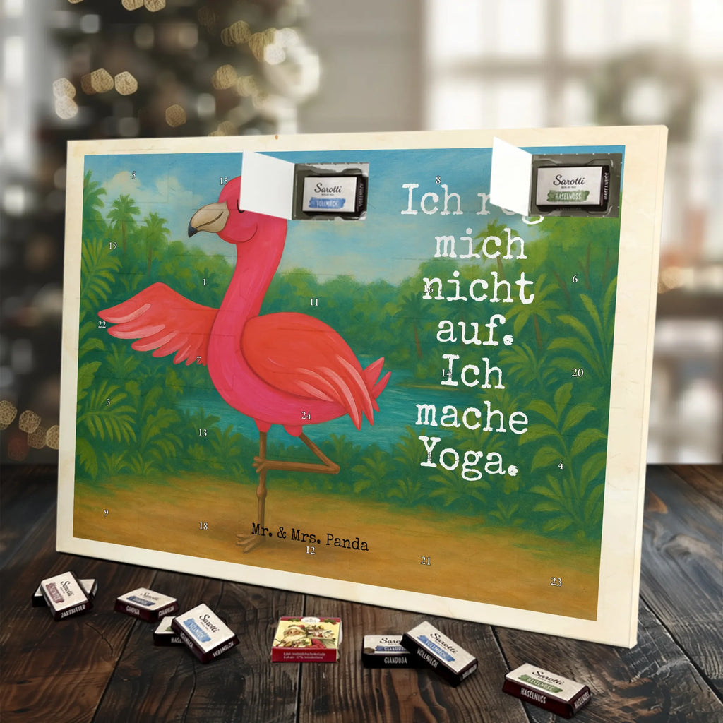 Chocolate advent calendar flamingo yoga Design children, gifts, gift idea, funny sayings, pink bird, bird of paradise, red, flamingo decoration, gift pink, adults, flamingo fans, vacation, unusual gifts in pink, pink gifts, girls gifts, small gifts, Caribbean feeling, relaxation, mindfulness, yoga exercise, bird, agitation, deep relaxation, anger