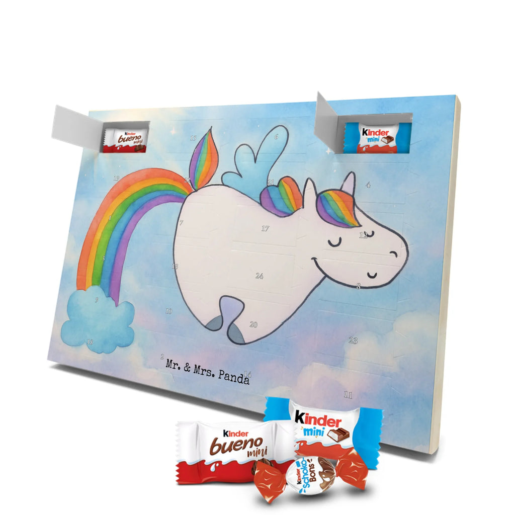Chocolate advent calendar unicorn Pegasus Design saying fun, growing up, pegasus, playing, unicorn love, reality, rainbow