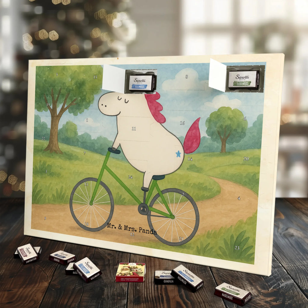 Chocolate advent calendar unicorn cyclist Design wheel, confetti, fairy dust, cycling, present, love affliction, cyclist gift, grief, luxury problem