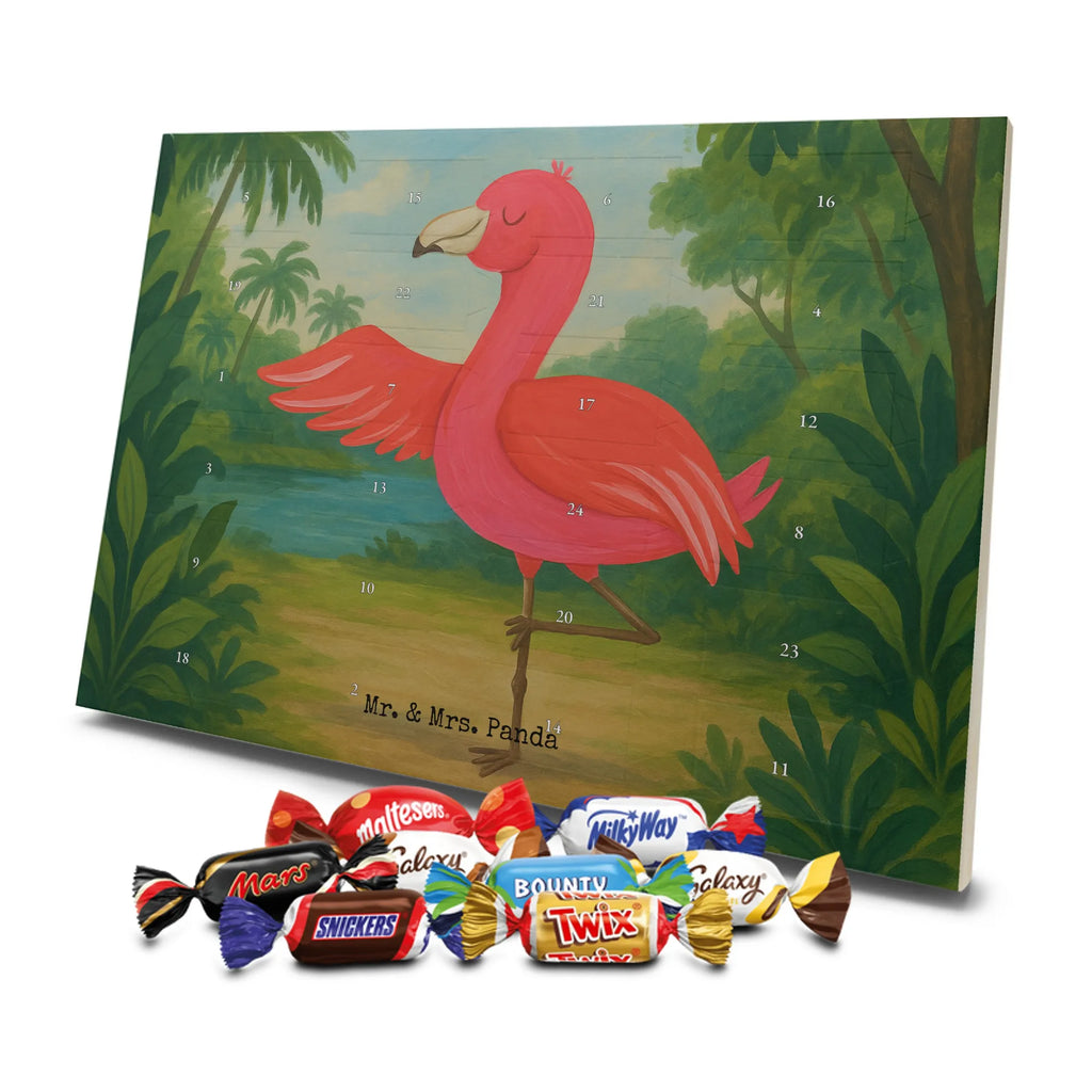 Chocolate advent calendar flamingo yoga Design children, gifts, gift idea, funny sayings, pink bird, bird of paradise, red, flamingo decoration, gift pink, adults, flamingo fans, vacation, unusual gifts in pink, pink gifts, girls gifts, small gifts, Caribbean feeling, relaxation, mindfulness, yoga exercise, bird, agitation, deep relaxation, anger