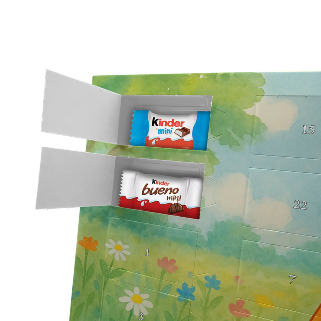 Chocolate advent calendar Fox Flower Design animal lover, foxes, forest wildlife, clever as a fox, joy, flower, fox girl, proof of love, girlfriend, flowers, self-love, flower girl, me, girlfriends