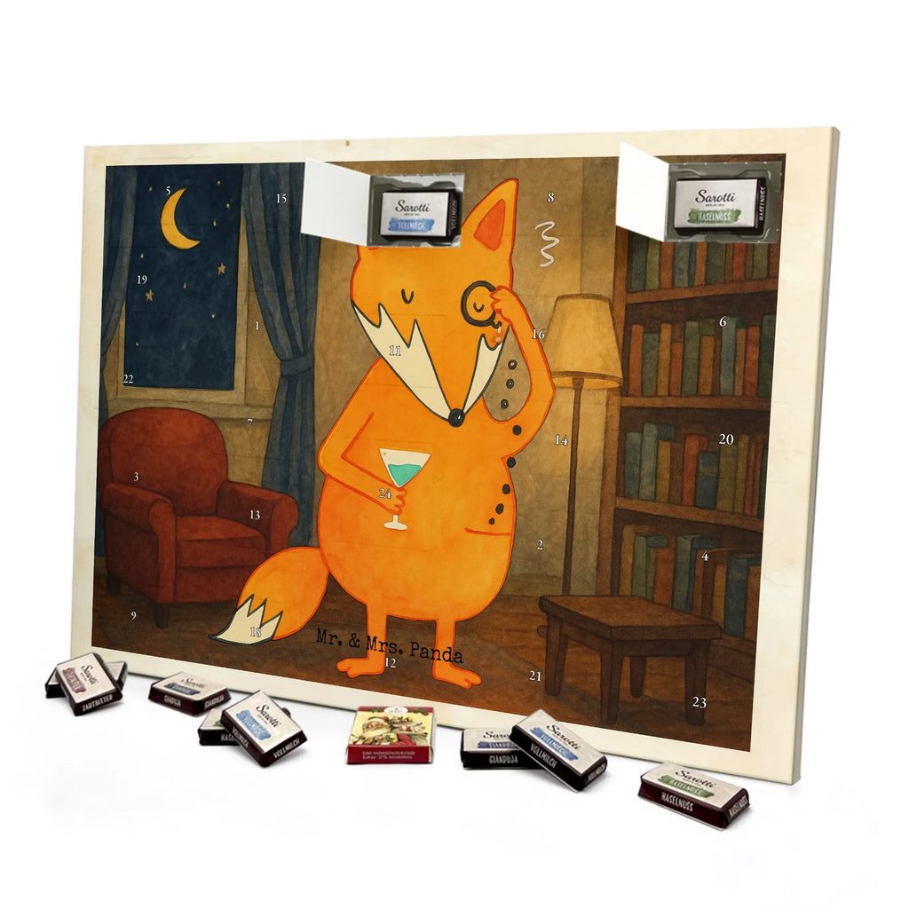 Chocolate advent calendar Fox lord Design animal lover, foxes, forest wildlife, clever as a fox, words of consolation, motivation saying, problem solving, saying funny, lovesickness gift