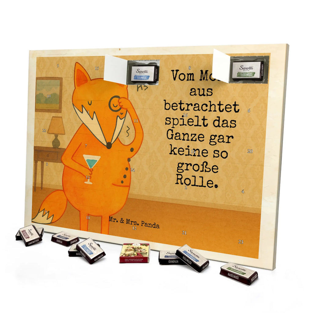 Chocolate advent calendar Fox lord Design animal lover, foxes, forest wildlife, clever as a fox, words of consolation, motivation saying, problem solving, saying funny, lovesickness gift