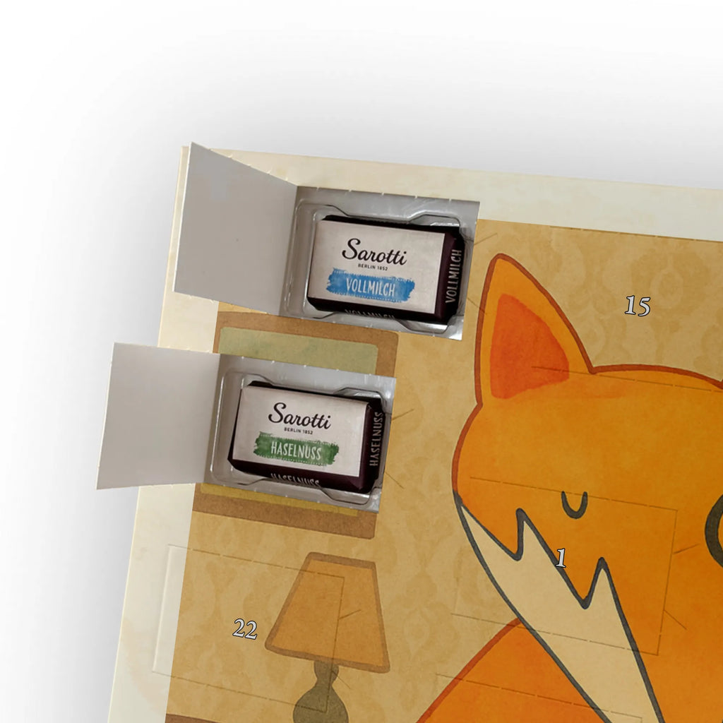 Chocolate advent calendar Fox lord Design animal lover, foxes, forest wildlife, clever as a fox, words of consolation, motivation saying, problem solving, saying funny, lovesickness gift