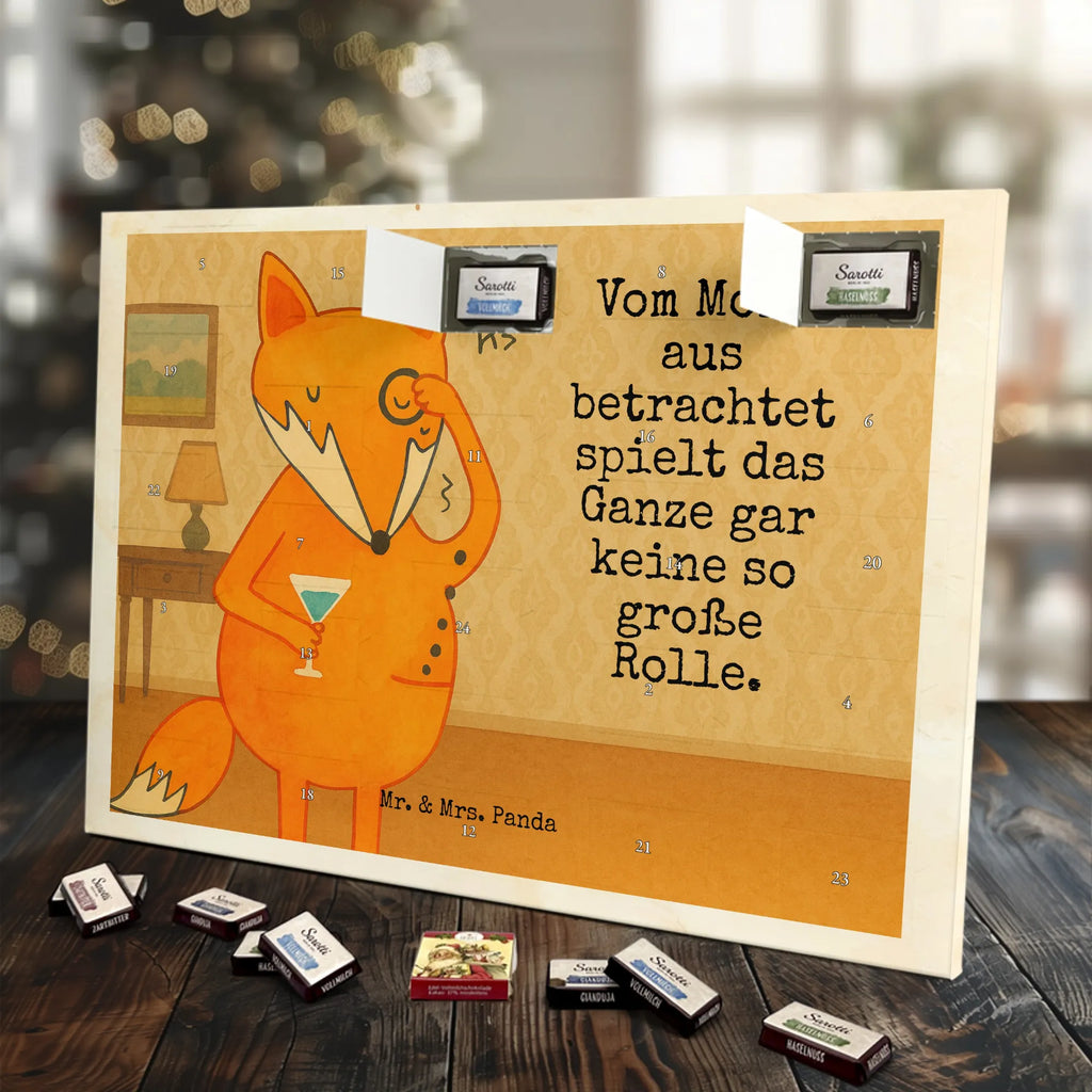 Chocolate advent calendar Fox lord Design animal lover, foxes, forest wildlife, clever as a fox, words of consolation, motivation saying, problem solving, saying funny, lovesickness gift