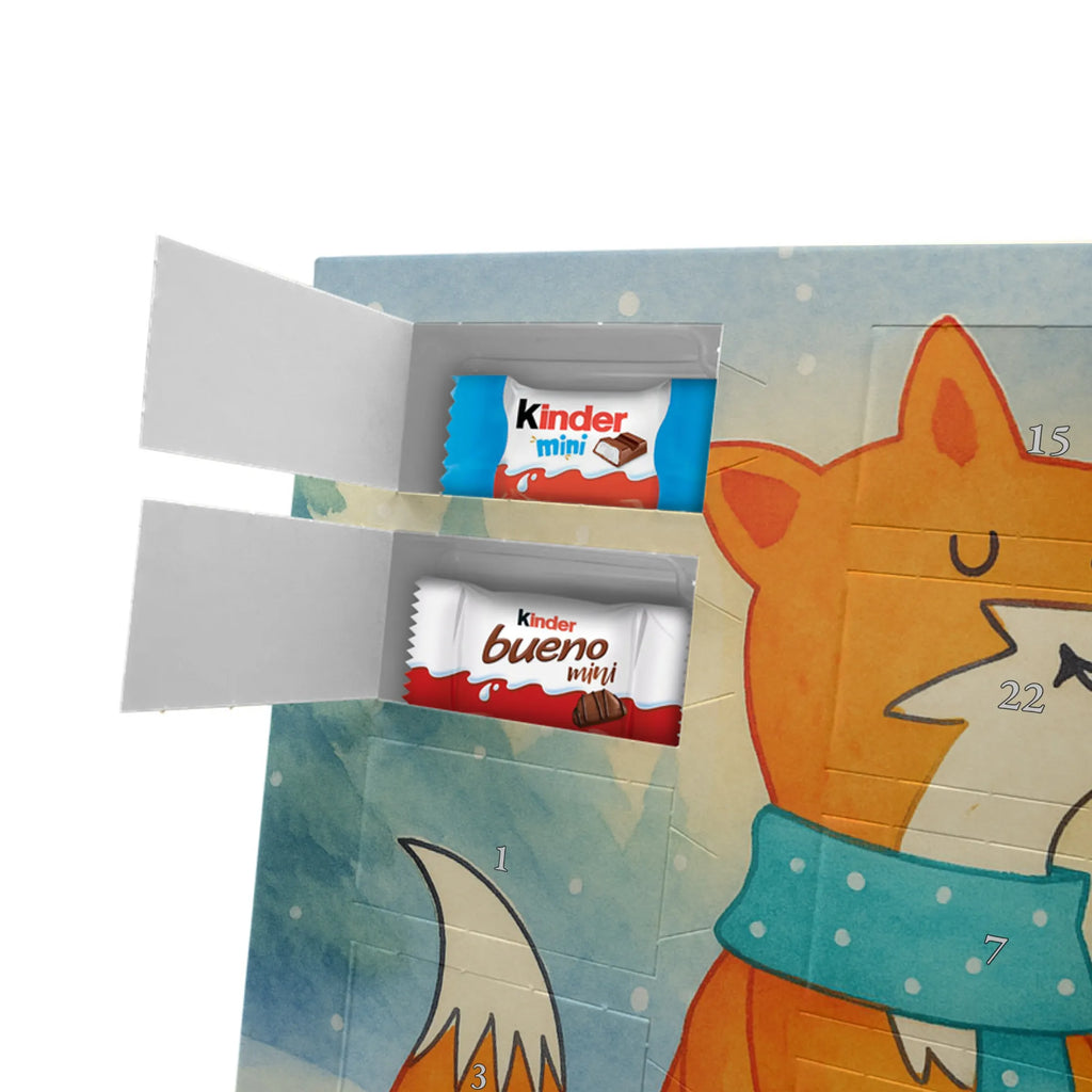 Chocolate advent calendar Fox biscuit Design animal lover, foxes, forest wildlife, clever as a fox, cookies, baking saying, kitchen decoration, christmas time, christmas present