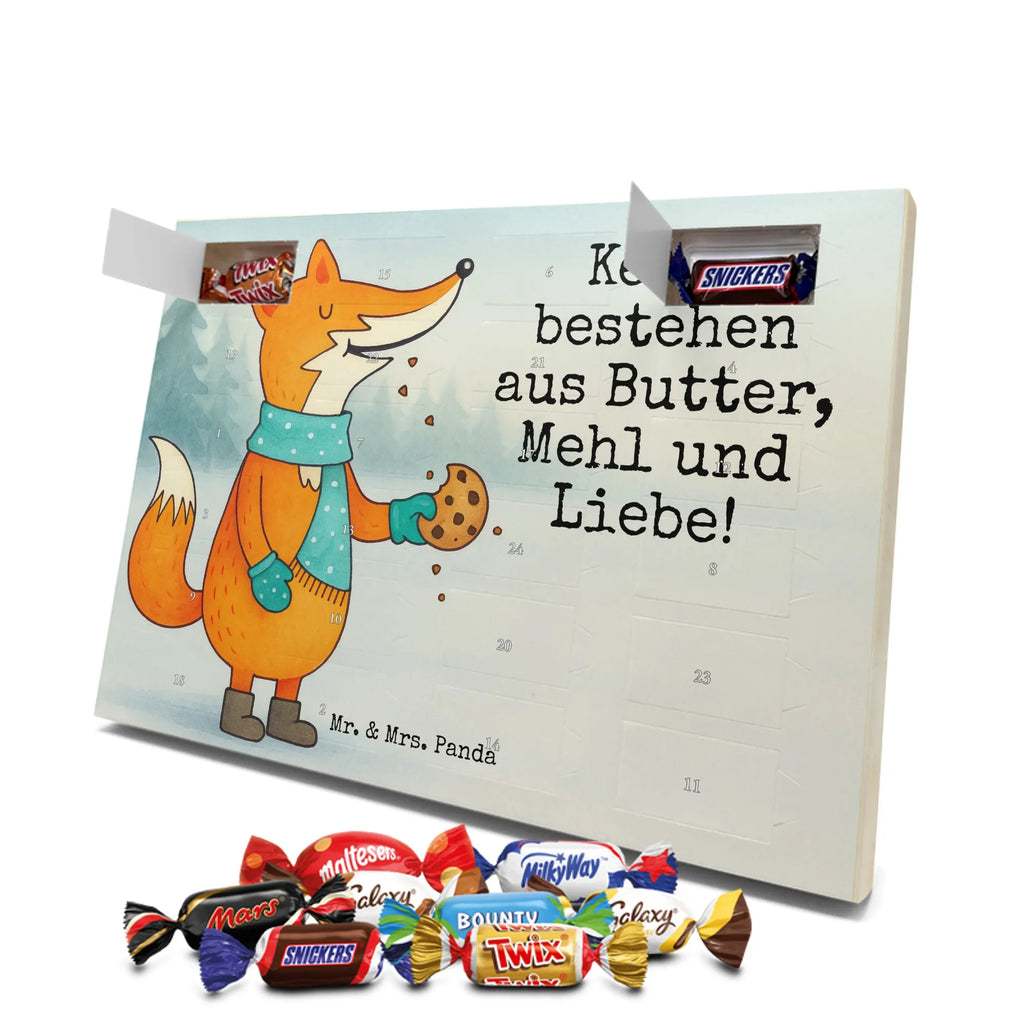 Chocolate advent calendar Fox biscuit Design animal lover, foxes, forest wildlife, clever as a fox, cookies, baking saying, kitchen decoration, christmas time, christmas present