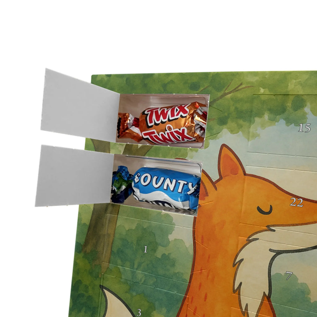 Chocolate advent calendar foxes Love Design animal lover, foxes, forest wildlife, clever as a fox, couple, lovers, proof of love, fiancée, husband, girlfriend, marriage, wife, boyfriend