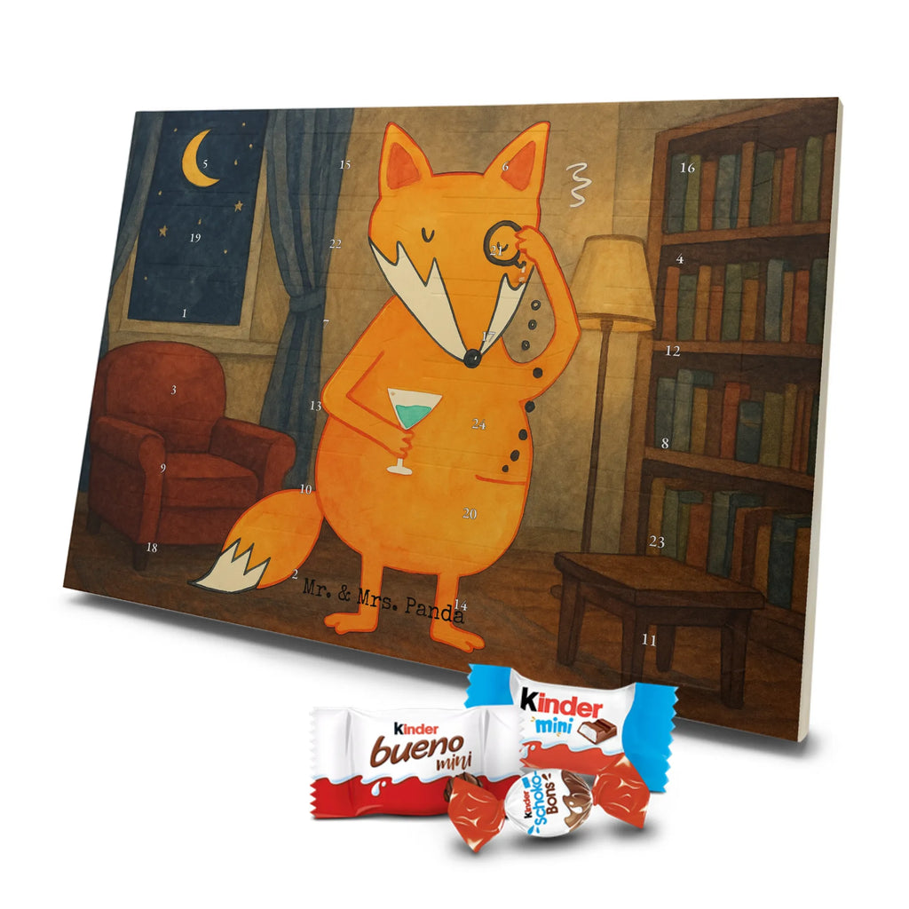 Chocolate advent calendar Fox lord Design animal lover, foxes, forest wildlife, clever as a fox, words of consolation, motivation saying, problem solving, saying funny, lovesickness gift