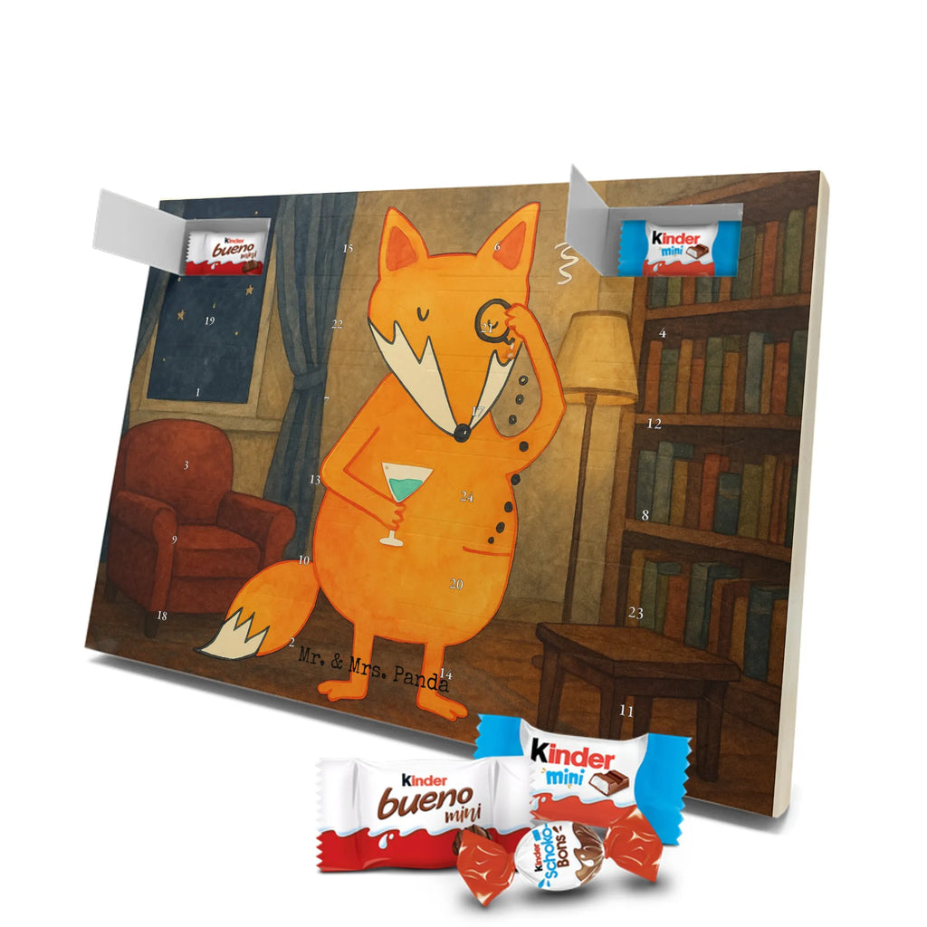 Chocolate advent calendar Fox lord Design animal lover, foxes, forest wildlife, clever as a fox, words of consolation, motivation saying, problem solving, saying funny, lovesickness gift