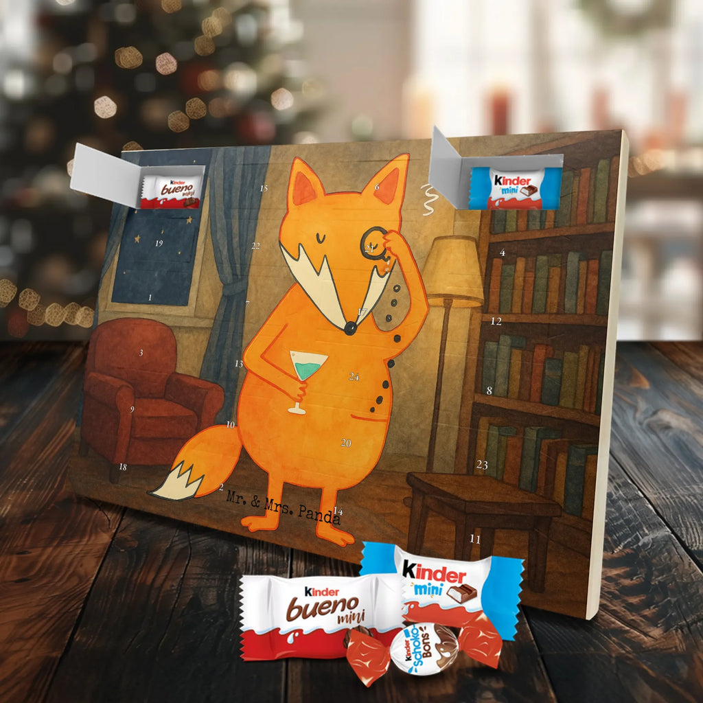 Chocolate advent calendar Fox lord Design animal lover, foxes, forest wildlife, clever as a fox, words of consolation, motivation saying, problem solving, saying funny, lovesickness gift