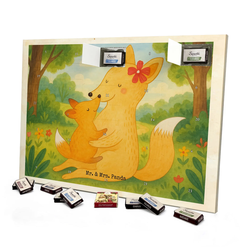 Chocolate advent calendar Fox mummy Design Father's Day, Mother's Day, best daughter, favourite daughter, daughter, mother, present