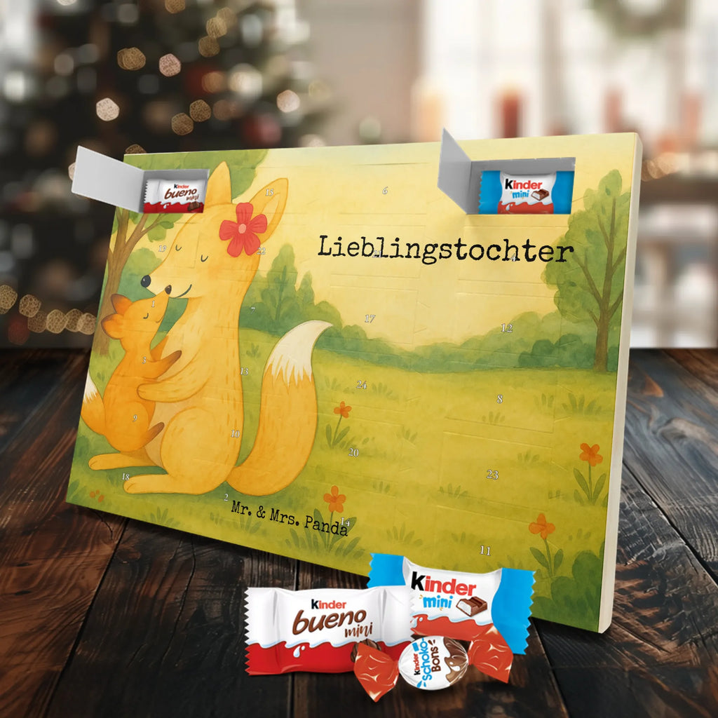 Chocolate advent calendar Fox mummy Design Father's Day, Mother's Day, best daughter, favourite daughter, daughter, mother, present