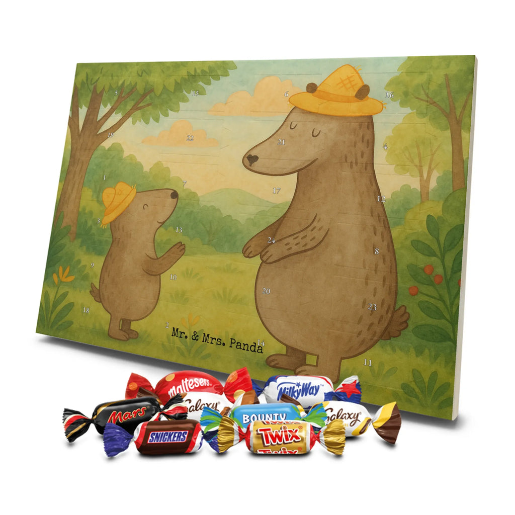 Chocolate advent calendar Bears with hats Design Father's Day, Mother's Day, father, role model, son, sons, children, favourite person, father-son, child, father's day