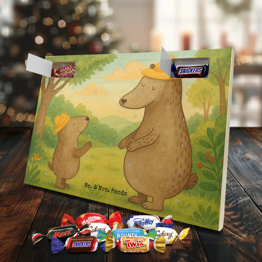 Chocolate advent calendar Bears with hats Design Father's Day, Mother's Day, father, role model, son, sons, children, favourite person, father-son, child, father's day