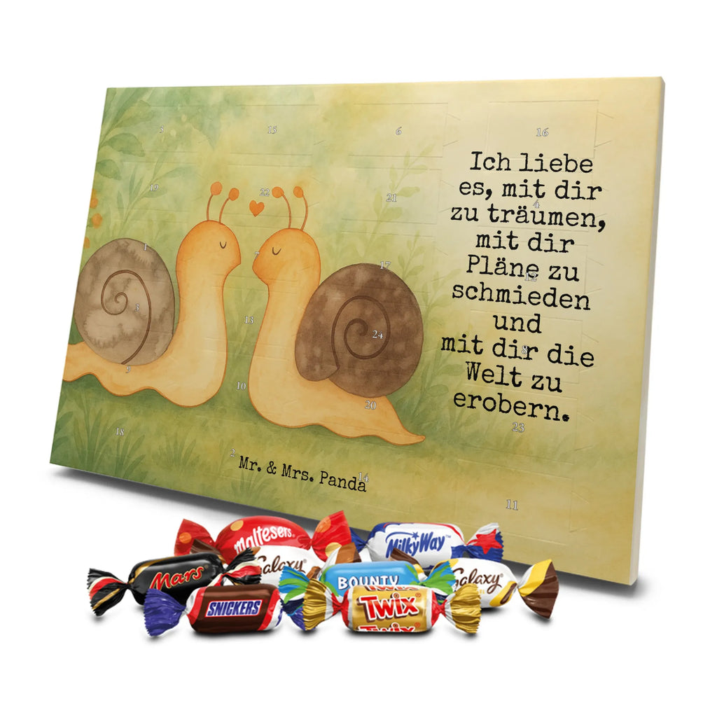 Chocolate advent calendar Snails in love Design Loving, Two, Together, Marriage, Proposal of marriage, Love gift, gift for her, gift for him, anniversary gift