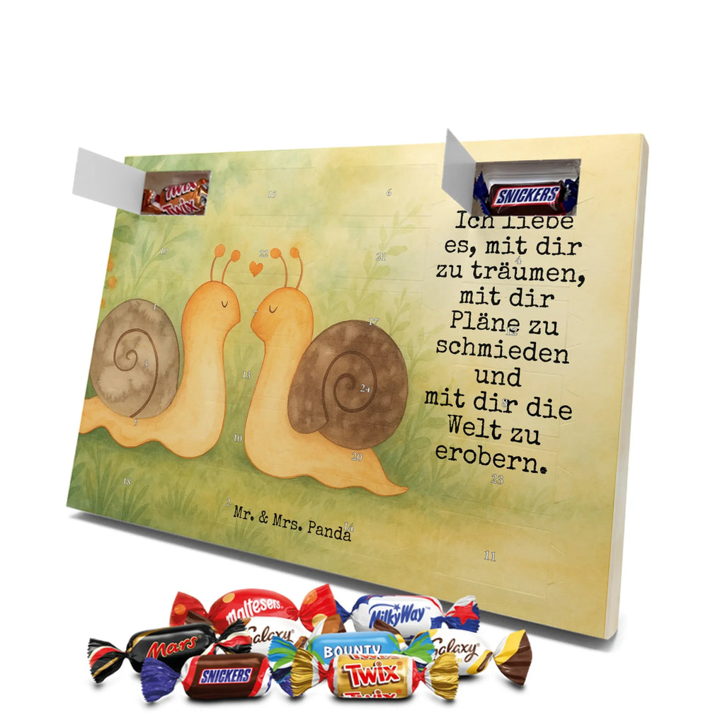 Chocolate advent calendar Snails in love Design Loving, Two, Together, Marriage, Proposal of marriage, Love gift, gift for her, gift for him, anniversary gift