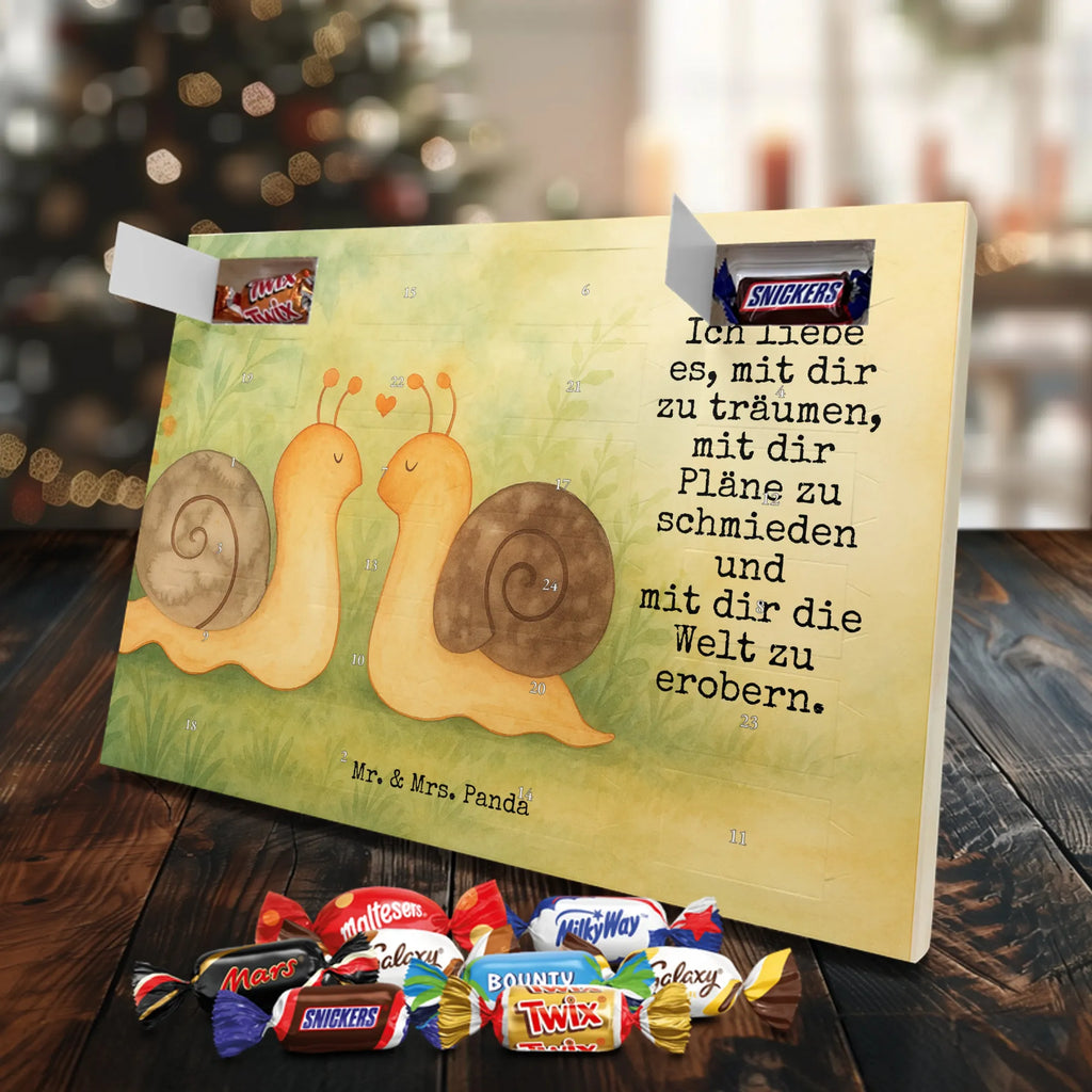 Chocolate advent calendar Snails in love Design Loving, Two, Together, Marriage, Proposal of marriage, Love gift, gift for her, gift for him, anniversary gift