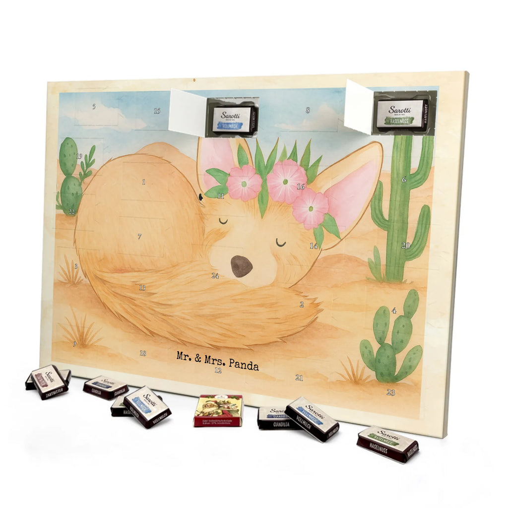 Chocolate advent calendar desert fox Flower Design Africa, desert fox, desert, flowers, wreath of flowers