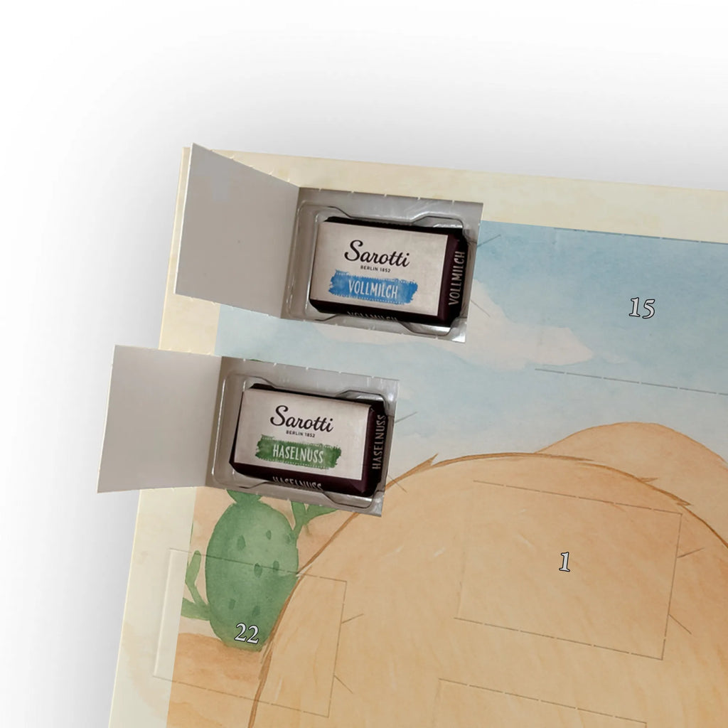 Chocolate advent calendar desert fox Flower Design Africa, desert fox, desert, flowers, wreath of flowers